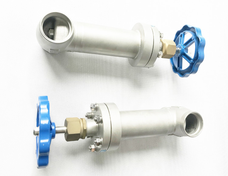 PN40 DN40 LNG/LOX/LN2/LAR/LCO2用の真空ジャケット付き低温球弁