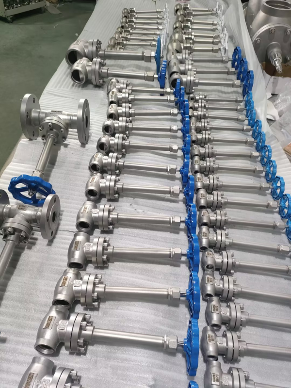 SS304 低温球弁 DN10-DN100 -196°C〜+80°C LOX LIN LNG LAR