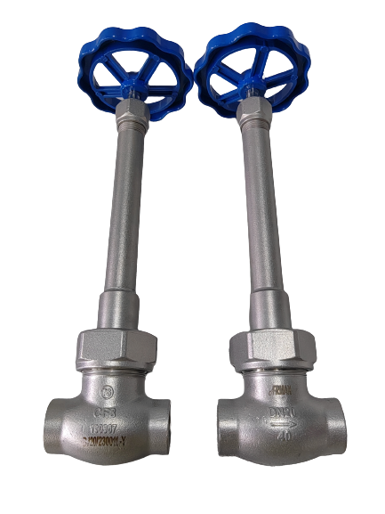 ステンレス鋼304/316極低温グローブバルブ、最大圧力5.0MPa、-196℃～+80℃の温度範囲