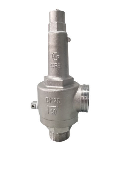 DN25 スプリング・ダイレクト・アクション・フル・オープン・クライオジェニック・セーフティ・バルブ -196~+80 °C LNG/LOX/LN2/LAR/LCO2