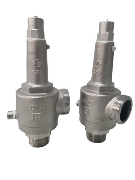 DN25 スプリング・ダイレクト・アクション・フル・オープン・クライオジェニック・セーフティ・バルブ -196~+80 °C LNG/LOX/LN2/LAR/LCO2
